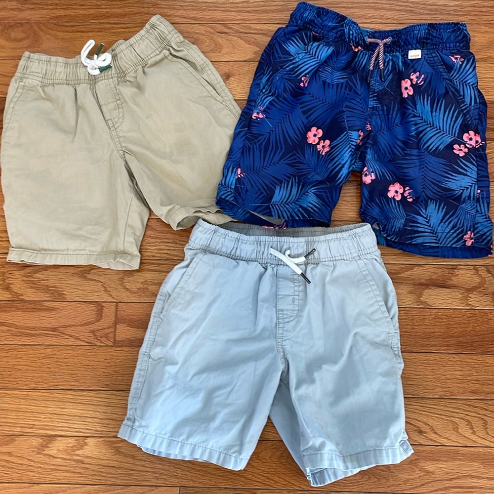 Boy 4/5 XS Bundle—2 Elastic waist short and 1 Bathing Suit